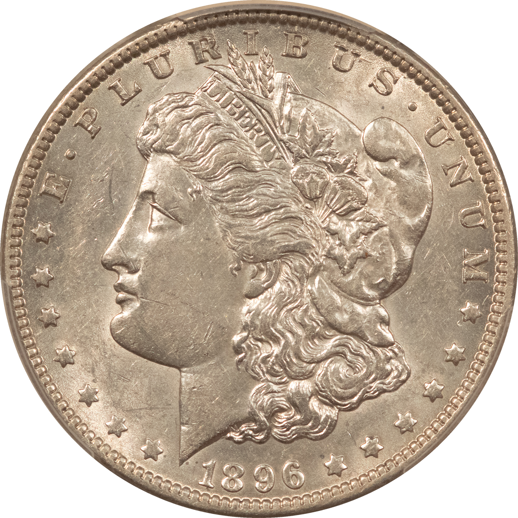 Dollars 1896-O $1 MORGAN DOLLAR – PCGS AU-53 Dollars 1896-O $1 MORGAN DOLLAR – PCGS AU-53