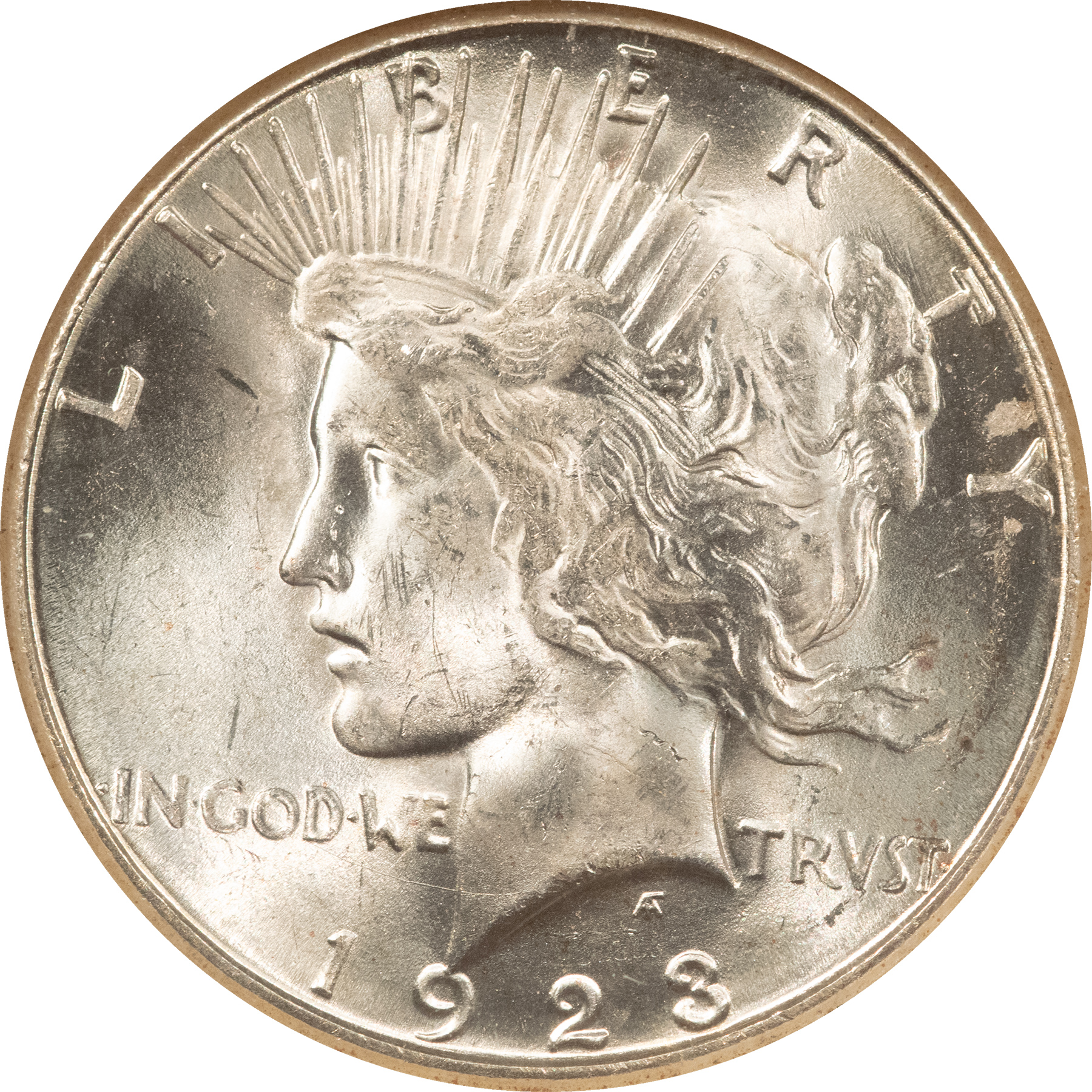 Dollars 1923-S $1 PEACE DOLLAR – NGC MS-64, INCREDIBLE LUSTER! PREMIUM QUALITY! Dollars 1923-S $1 PEACE DOLLAR – NGC MS-64, INCREDIBLE LUSTER! PREMIUM QUALITY!