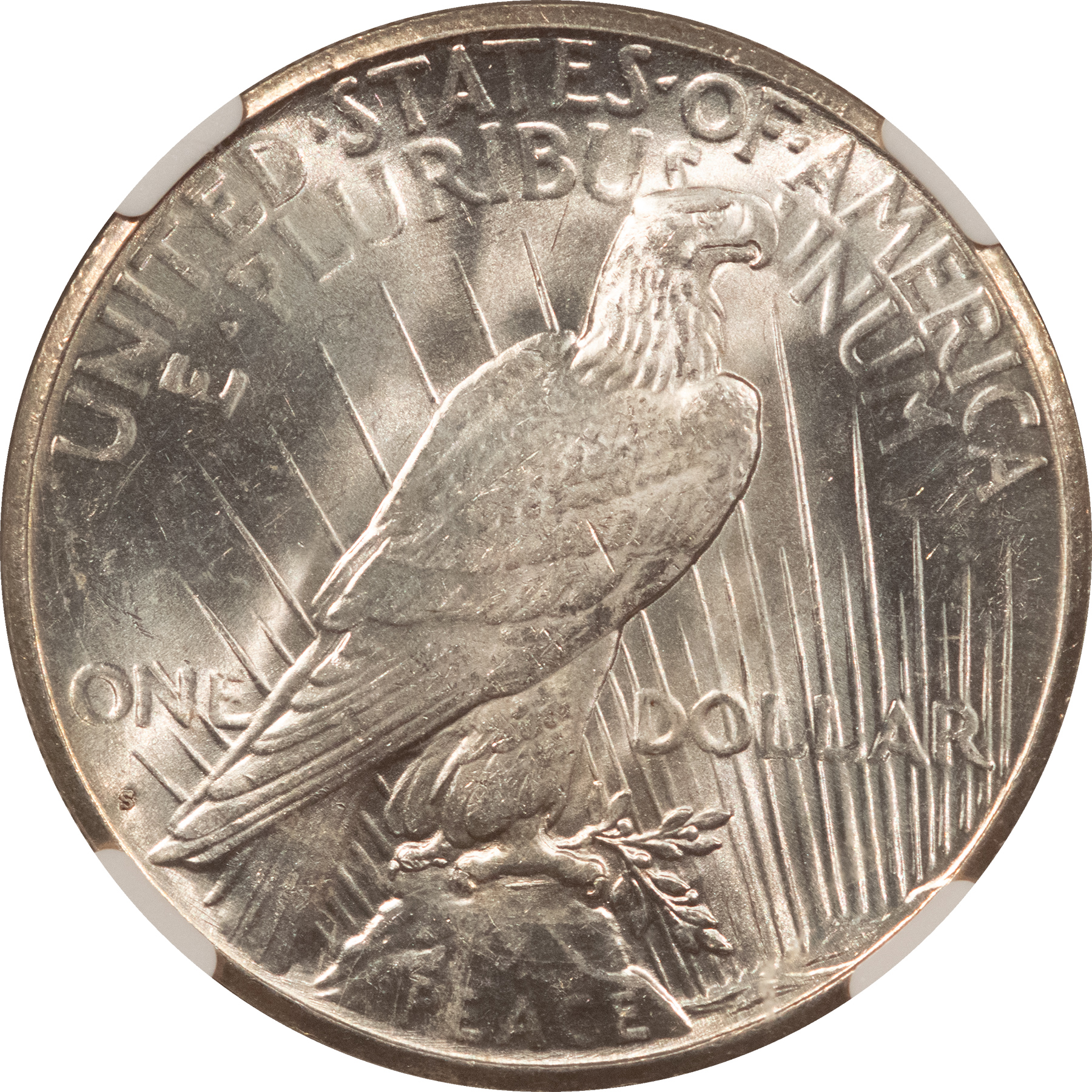 Dollars 1924-S $1 PEACE DOLLAR – NGC MS-64, WHITE WITH GREAT LUSTER! Dollars 1924-S $1 PEACE DOLLAR – NGC MS-64, WHITE WITH GREAT LUSTER!