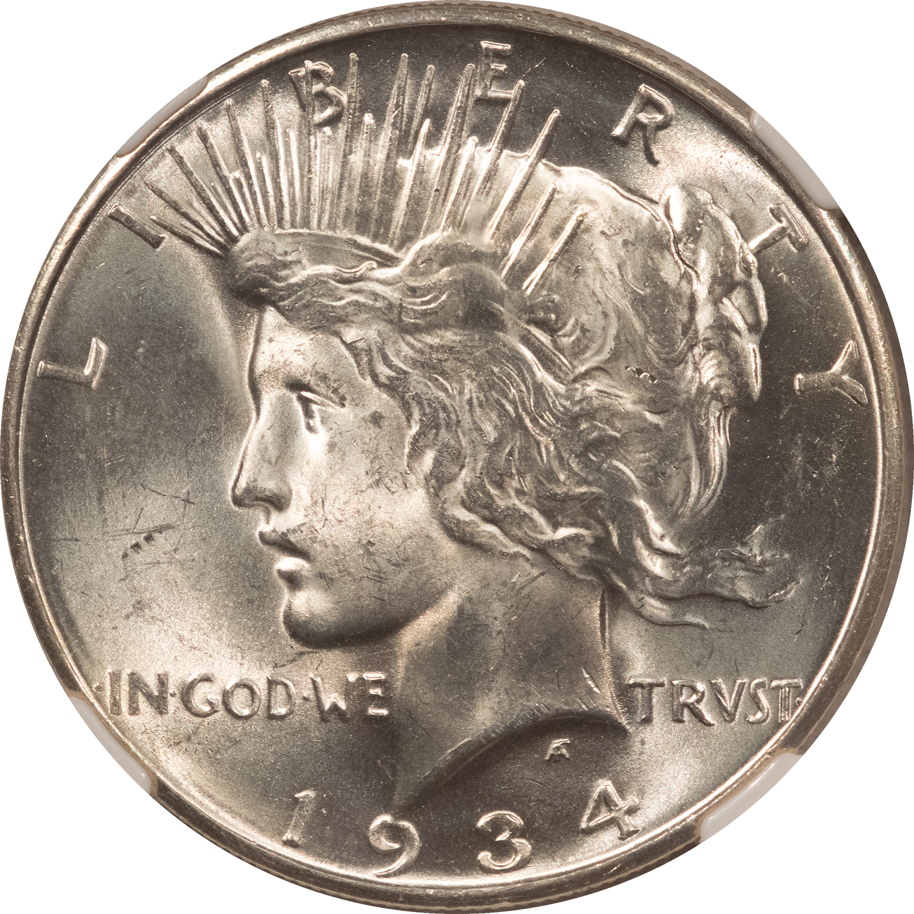Dollars 1934-D $1 PEACE DOLLAR – NGC MS-63, BLAST WHITE & PREMIUM QUALITY! Dollars 1934-D $1 PEACE DOLLAR – NGC MS-63, BLAST WHITE & PREMIUM QUALITY!