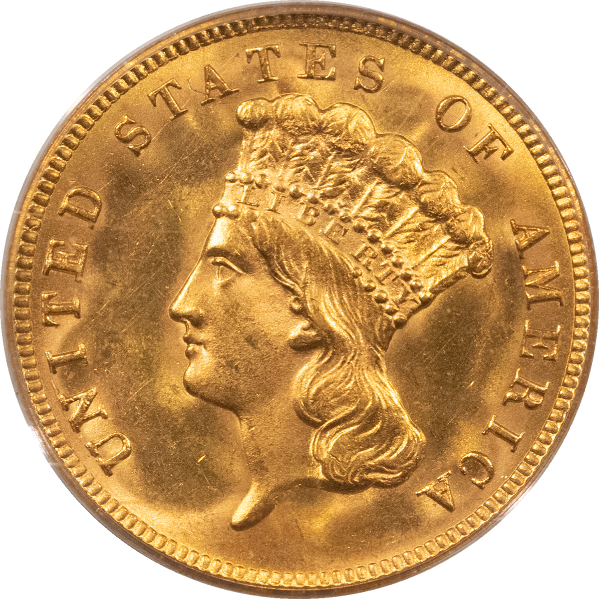 $3 1888 $3 GOLD DOLLAR – PCGS MS-65 CAC APPROVED, SUPERB! MINTAGE 5,000! $3 1888 $3 GOLD DOLLAR – PCGS MS-65 CAC APPROVED, SUPERB! MINTAGE 5,000!