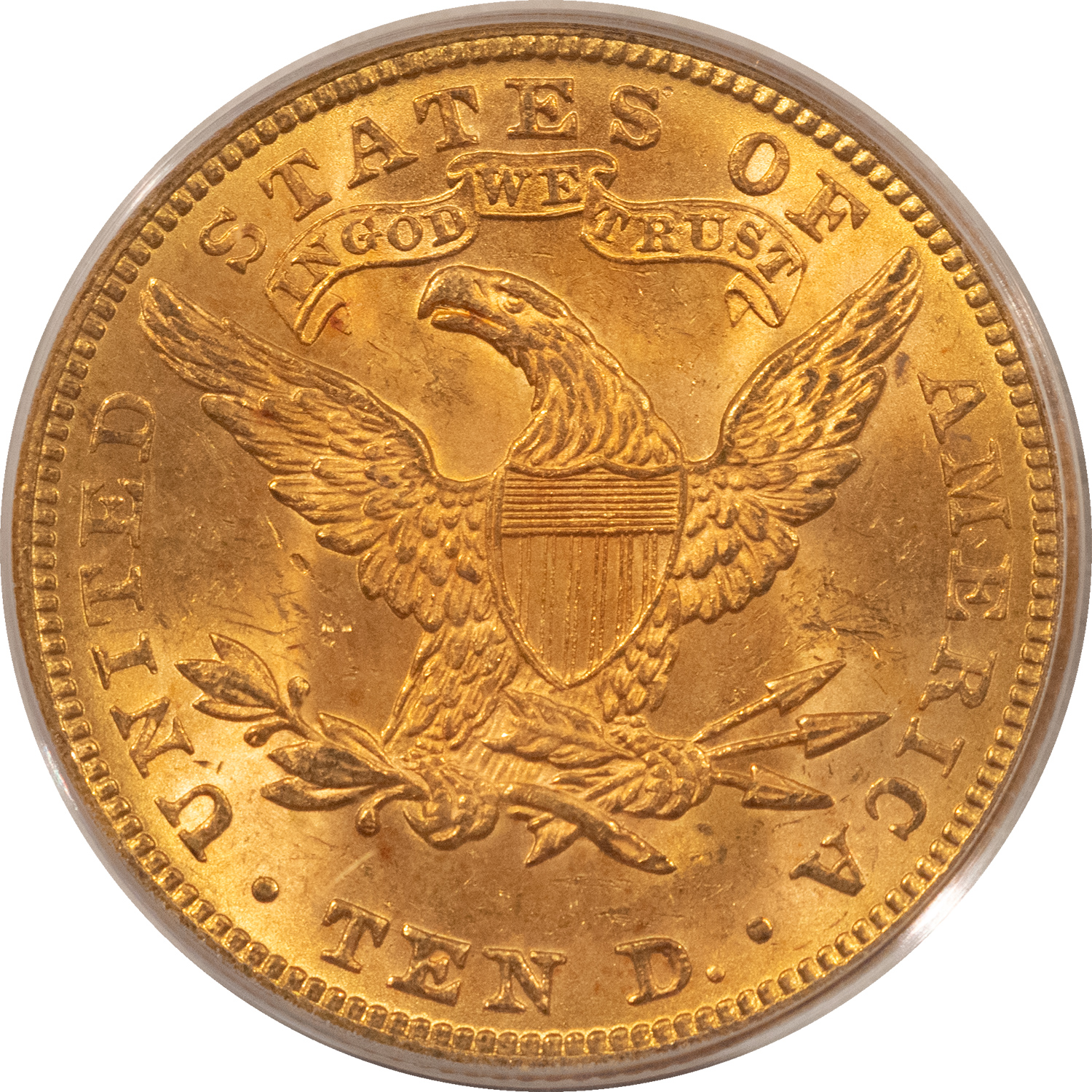 $10 1882 $10 LIBERTY GOLD EAGLE – PCGS MS-63 CHOICE! $10 1882 $10 LIBERTY GOLD EAGLE – PCGS MS-63 CHOICE!