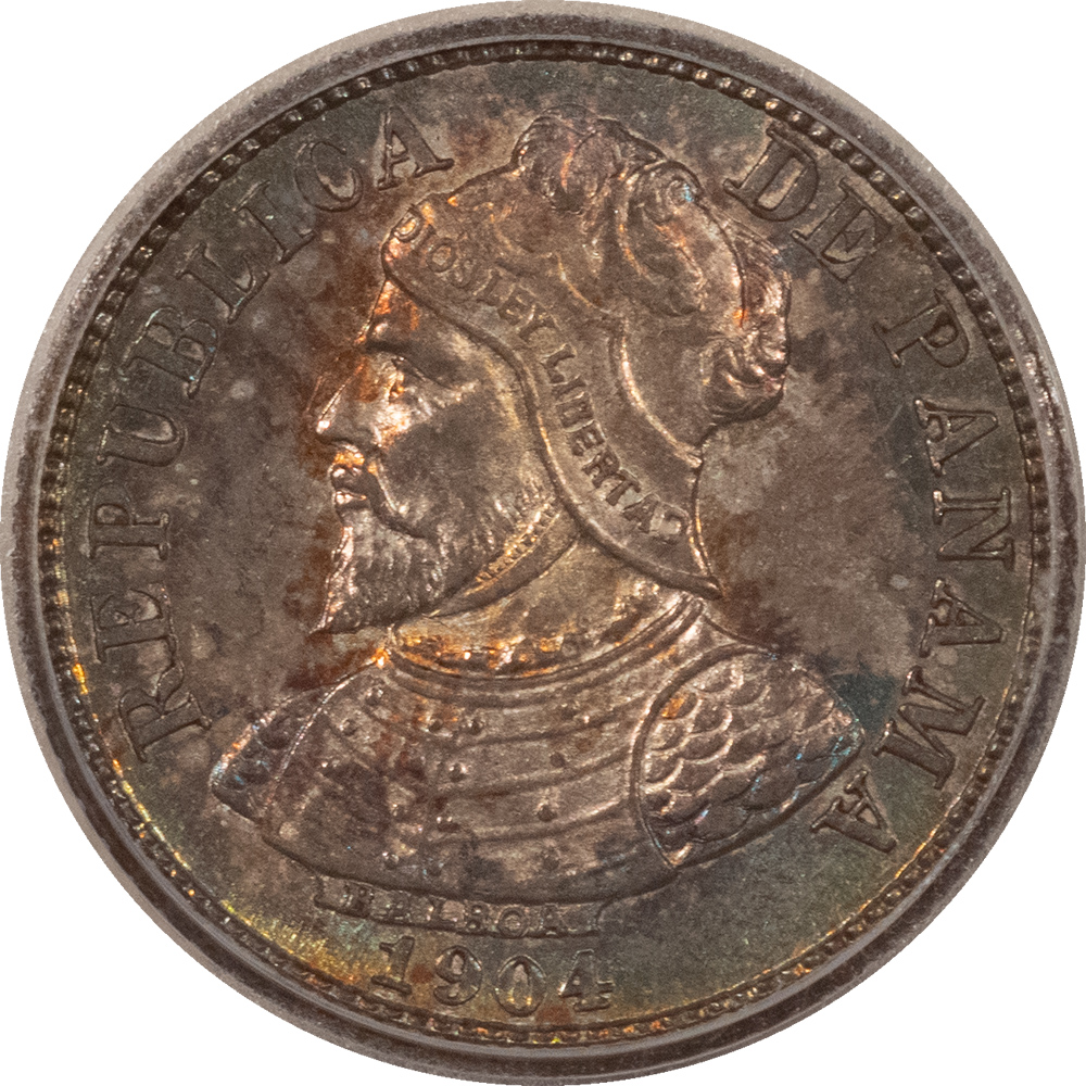 New Certified Coins 1904 PANAMA 5 CENTESIMOS, KM#2 – ICG MS-62, GORGEOUS! New Certified Coins 1904 PANAMA 5 CENTESIMOS, KM#2 – ICG MS-62, GORGEOUS!
