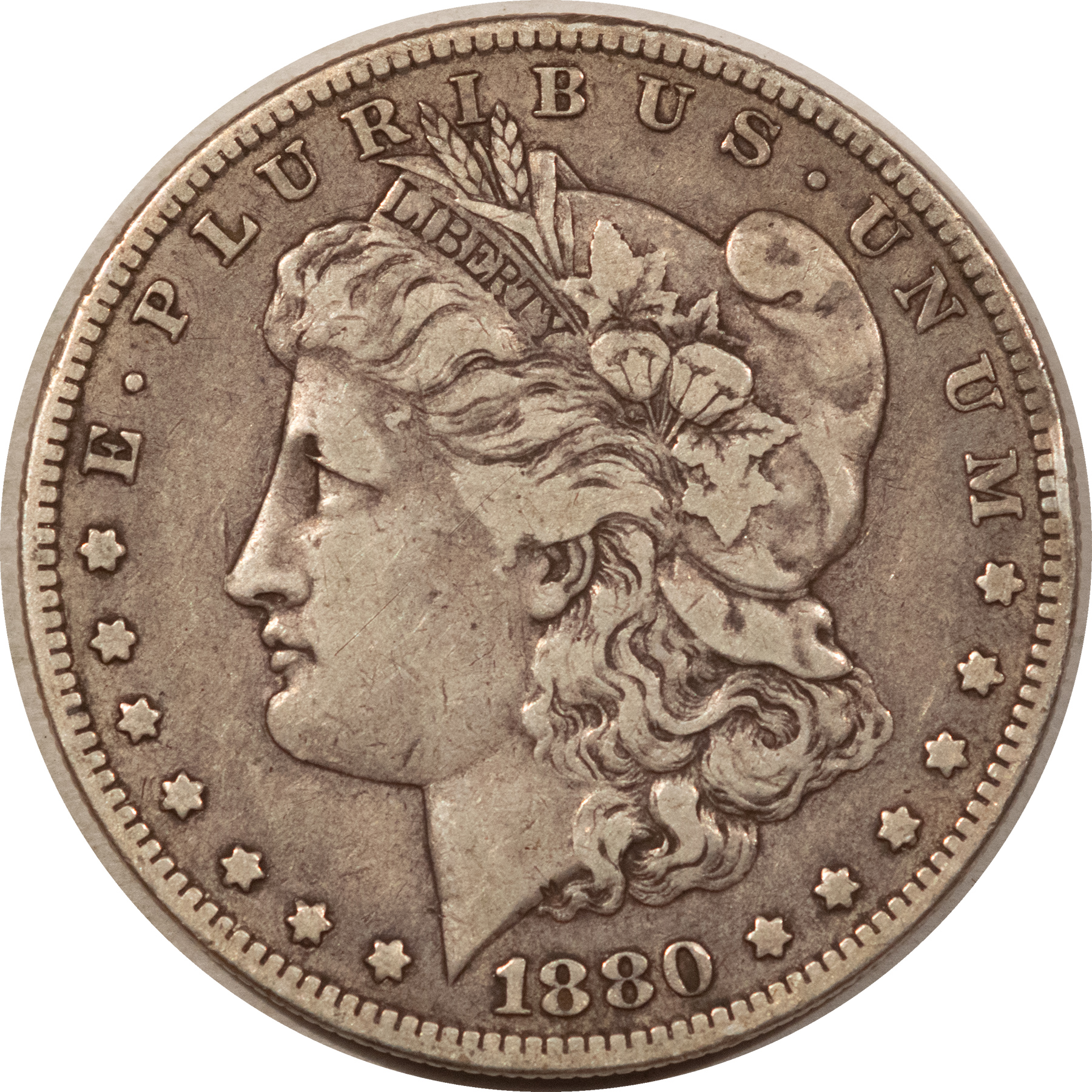 Dollars 1880-O $1 MORGAN DOLLAR 8/7 – PLEASING CIRCULATED EXAMPLE PERFECT W/ VF+ DETAIL! Dollars 1880-O $1 MORGAN DOLLAR 8/7 – PLEASING CIRCULATED EXAMPLE PERFECT W/ VF+ DETAIL!