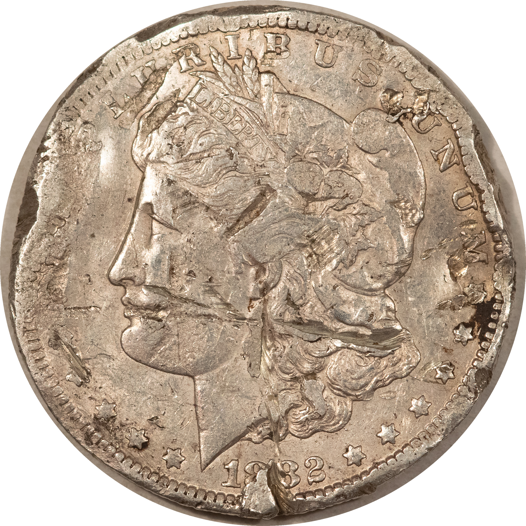 Dollars 1882-CC $1 MORGAN DOLLAR – WORST MORGAN DOLLAR WE HAVE EVER SEEN! CARSON CITY! Dollars 1882-CC $1 MORGAN DOLLAR – WORST MORGAN DOLLAR WE HAVE EVER SEEN! CARSON CITY!