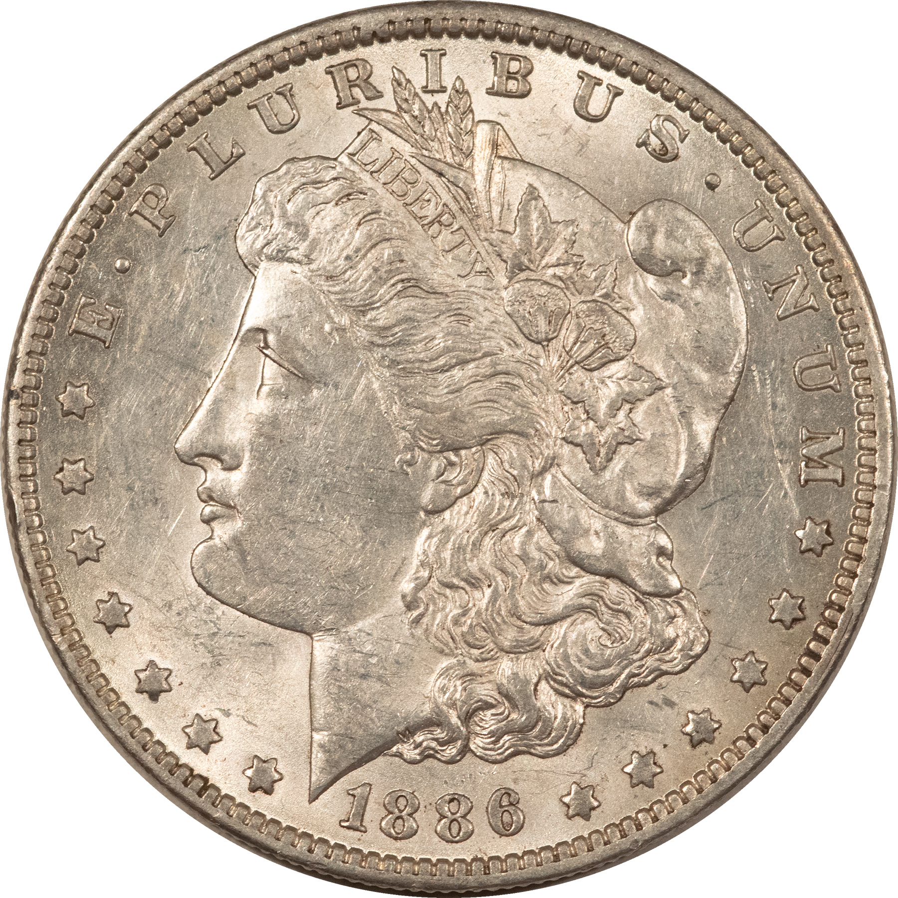 Dollars 1886-O $1 MORGAN DOLLAR – HIGH GRADE EXAMPLE! VERY CLOSE TO UNC! Dollars 1886-O $1 MORGAN DOLLAR – HIGH GRADE EXAMPLE! VERY CLOSE TO UNC!