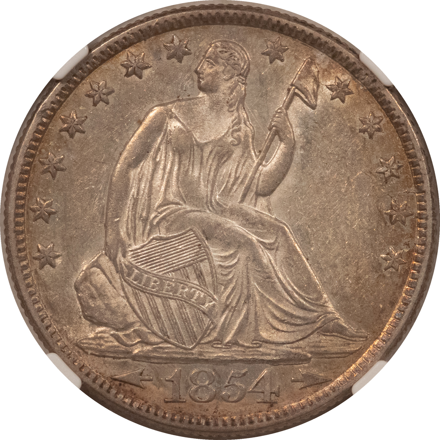 Half Dollars 1854-O SEATED LIBERTY HALF DOLLAR ARROWS – NGC AU-55, FRESH! Half Dollars 1854-O SEATED LIBERTY HALF DOLLAR ARROWS – NGC AU-55, FRESH!