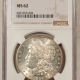 Dollars 1892 $1 MORGAN DOLLAR – NGC MS-62 BLAST WHITE! Dollars 1892 $1 MORGAN DOLLAR – NGC MS-62 BLAST WHITE!