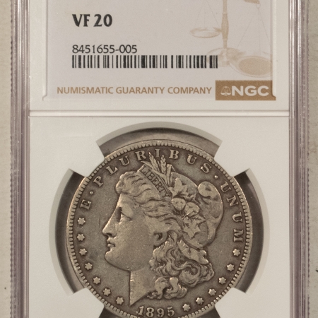 Dollars 1895-O $1 MORGAN DOLLAR – NGC VF-20 NICE ORIGINAL