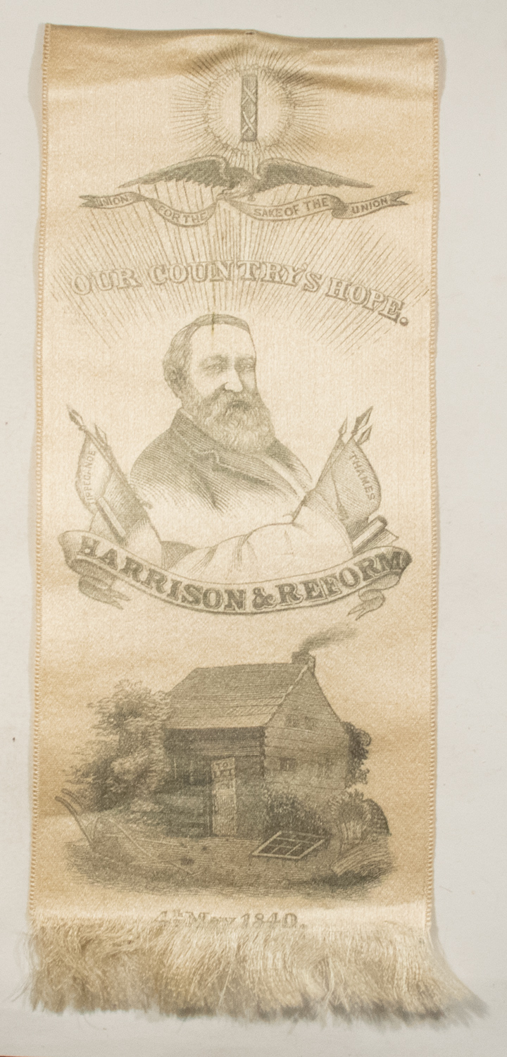 New Store Items 1888 BENJAMIN HARRISON 3″ X 9″ SILK CAMPAIGN RIBBON, GREAT CONTENT & NEAR-MINT! New Store Items 1888 BENJAMIN HARRISON 3″ X 9″ SILK CAMPAIGN RIBBON, GREAT CONTENT & NEAR-MINT!