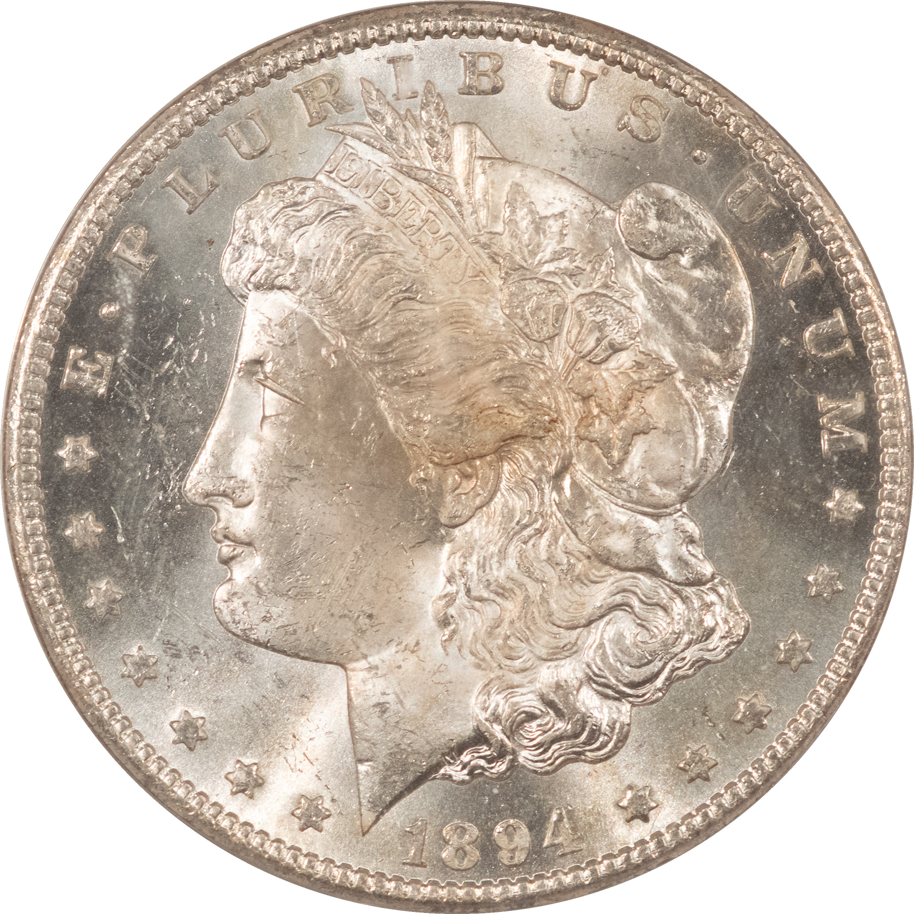 Morgan Dollars 1894-S MORGAN DOLLAR PCGS MS-63, FRESH WHITE, CHOICE & PREMIUM QUALITY! Morgan Dollars 1894-S MORGAN DOLLAR PCGS MS-63, FRESH WHITE, CHOICE & PREMIUM QUALITY!