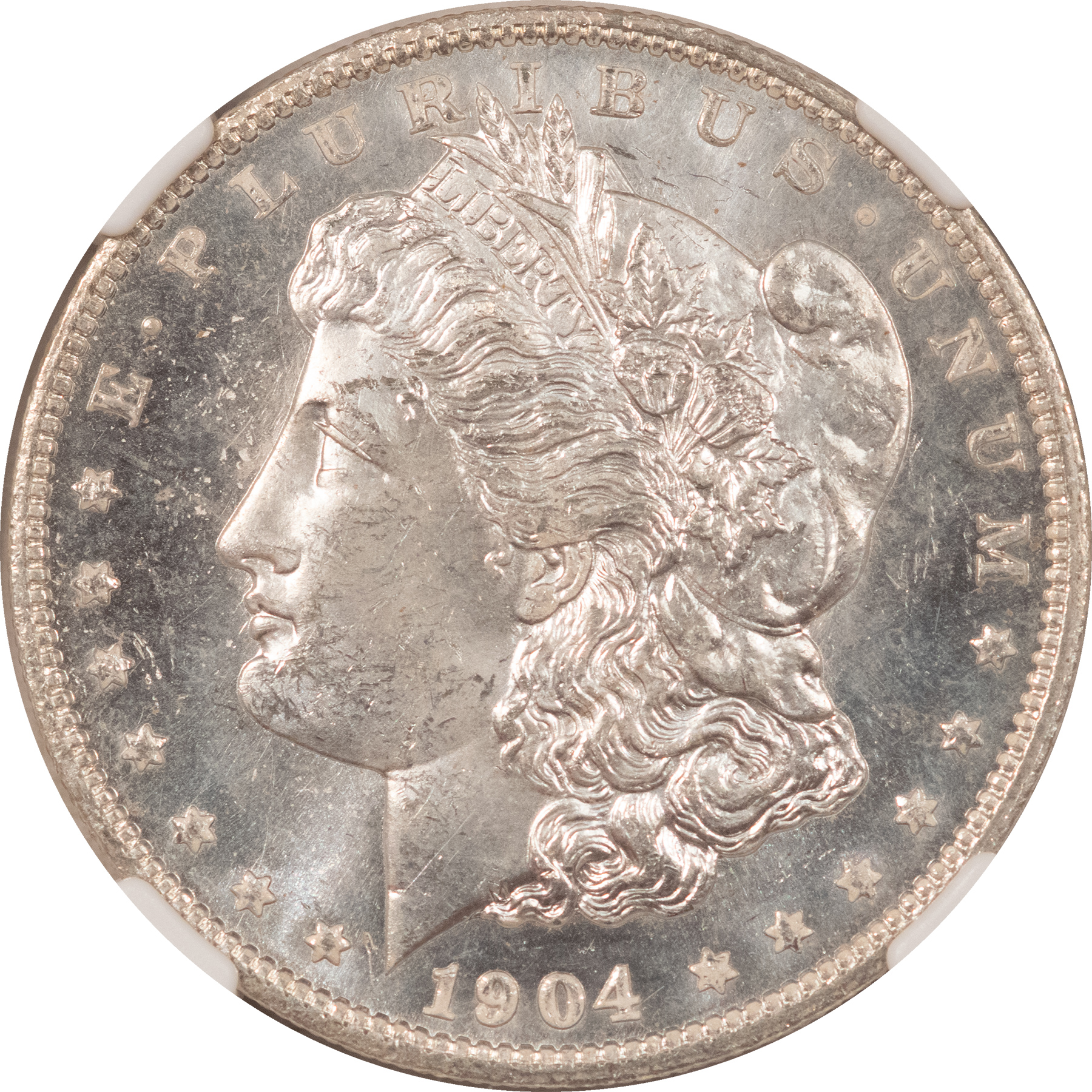 Dollars 1904-O $1 MORGAN DOLLAR – NGC MS-65, WHITE GEM & LOOKS PROOFLIKE TO US! Dollars 1904-O $1 MORGAN DOLLAR – NGC MS-65, WHITE GEM & LOOKS PROOFLIKE TO US!
