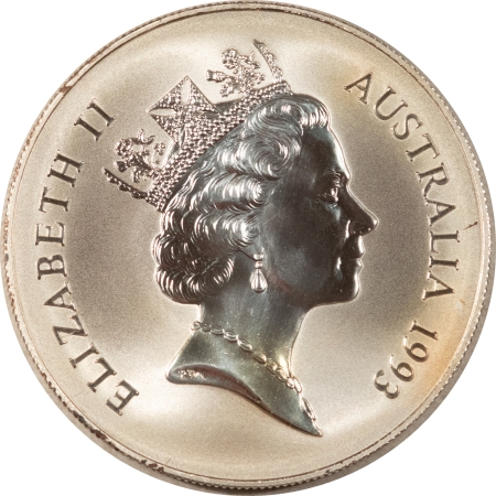 Bullion 1993 AUSTRALIA $1 1 OZ SILVER KANGAROO – PROOF-LIKE BRILLIANT UNCIRCULATED!