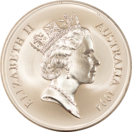 Bullion 1994 AUSTRALIA $1 1 OZ SILVER KANGAROO – PROOF-LIKE BRILLIANT UNCIRCULATED!
