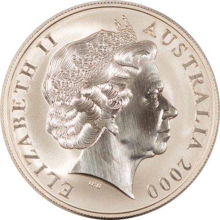 Bullion 2000 AUSTRALIA $1 1 OZ SILVER KANGAROO – PROOF-LIKE BRILLIANT UNCIRCULATED!