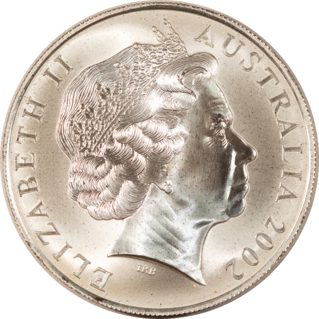 Bullion 2002 AUSTRALIA $1 1 OZ SILVER KANGAROO – PROOF-LIKE BRILLIANT UNCIRCULATED!