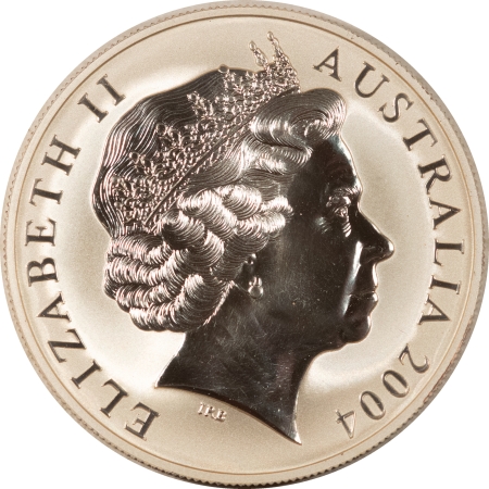 Bullion 2004 AUSTRALIA $1 1 OZ SILVER KANGAROO – PROOF-LIKE BRILLIANT UNCIRCULATED!