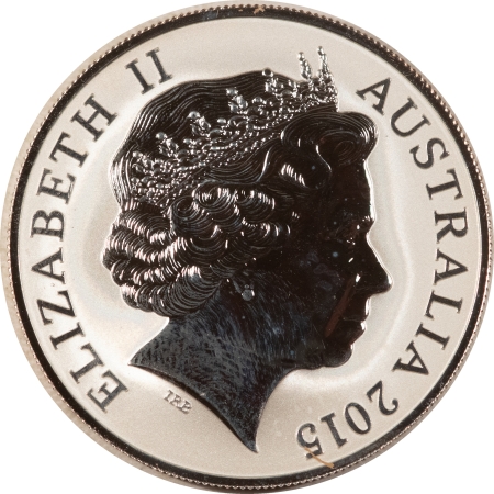 Bullion 2015 AUSTRALIA $1 1 OZ SILVER KANGAROO W/ 2 JOEYS – PROOF-LIKE BRILLIANT UNC!