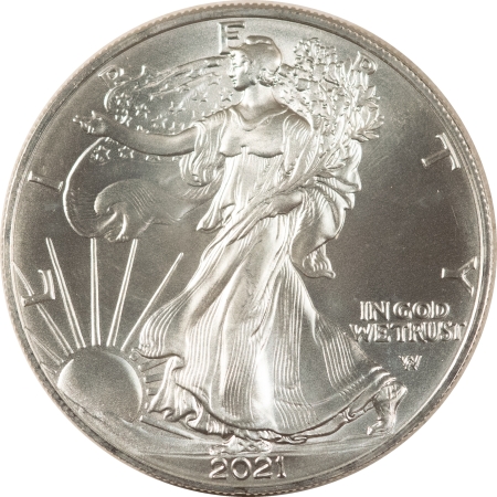 American Silver Eagles 2021 $1 TYPE 2 AMERICAN SILVER EAGLE, 1 OZ .999 – GEM UNCIRCULATED!
