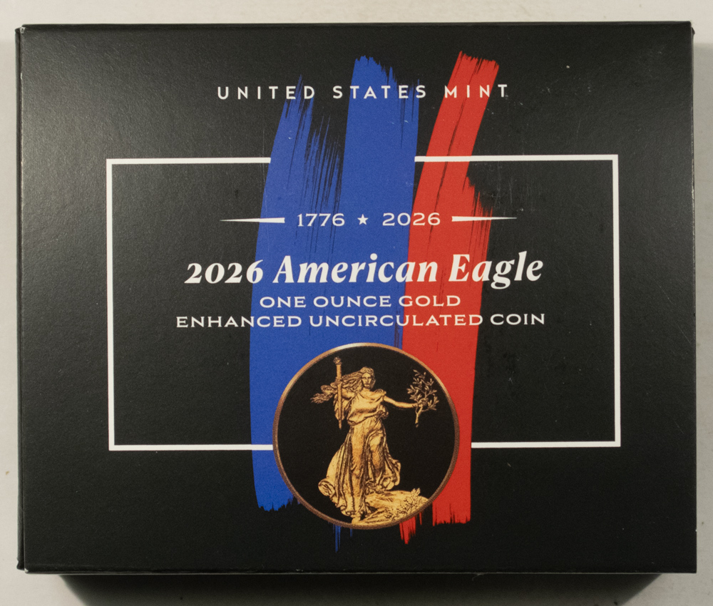 American Gold Eagles, Buffaloes, & Liberty Series 2026-W $50 ENHANCED 1 OZ AMERICAN GOLD EAGLE 250TH PRIVY PCGS SP-70 FIRST STRIKE American Gold Eagles, Buffaloes, & Liberty Series 2026-W $50 ENHANCED 1 OZ AMERICAN GOLD EAGLE 250TH PRIVY PCGS SP-70 FIRST STRIKE