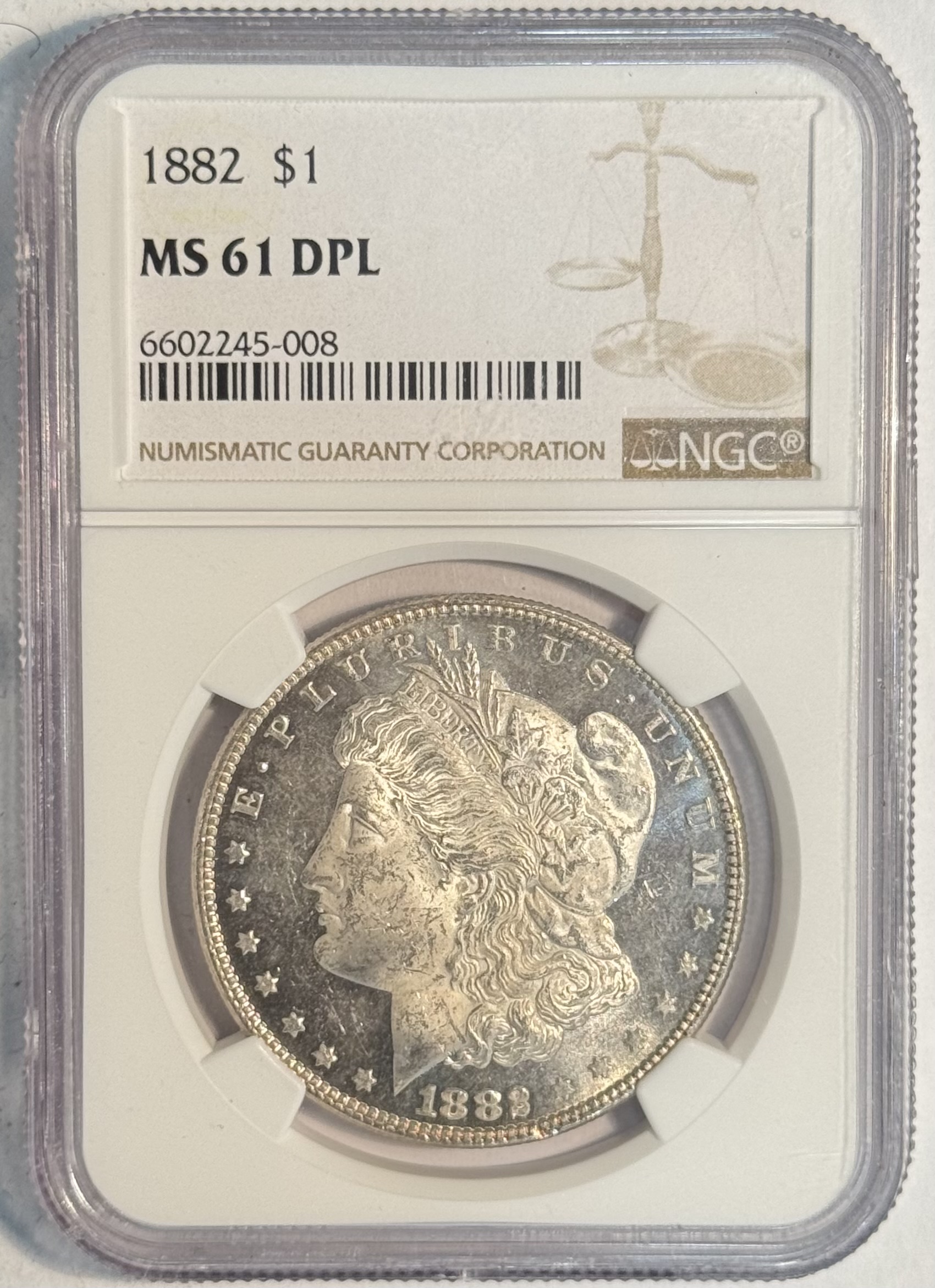 Dollars 1882 $1 MORGAN DOLLAR – NGC MS-61 DPL, ULTRA DEEP! PREMIUM QUALITY! Dollars 1882 $1 MORGAN DOLLAR – NGC MS-61 DPL, ULTRA DEEP! PREMIUM QUALITY!