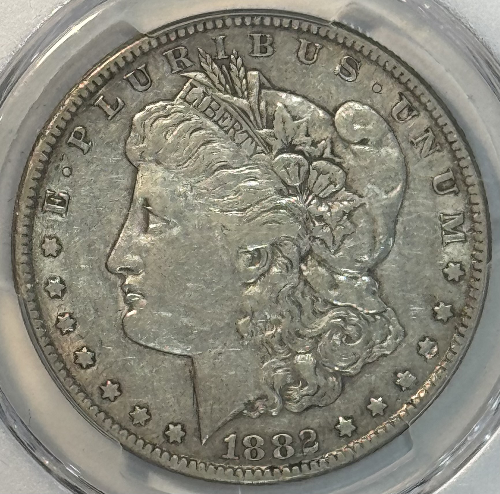 Dollars 1882-CC $1 MORGAN DOLLAR – PCGS XF-40, CARSON CITY! Dollars 1882-CC $1 MORGAN DOLLAR – PCGS XF-40, CARSON CITY!