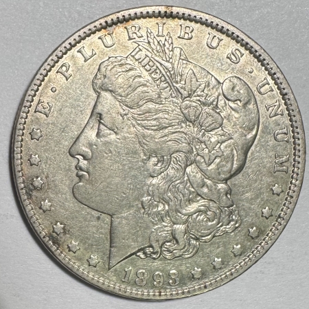 Dollars 1893 MORGAN DOLLAR – HIGH GRADE EXAMPLE! TOUGH LOW MINTAGE DATE!