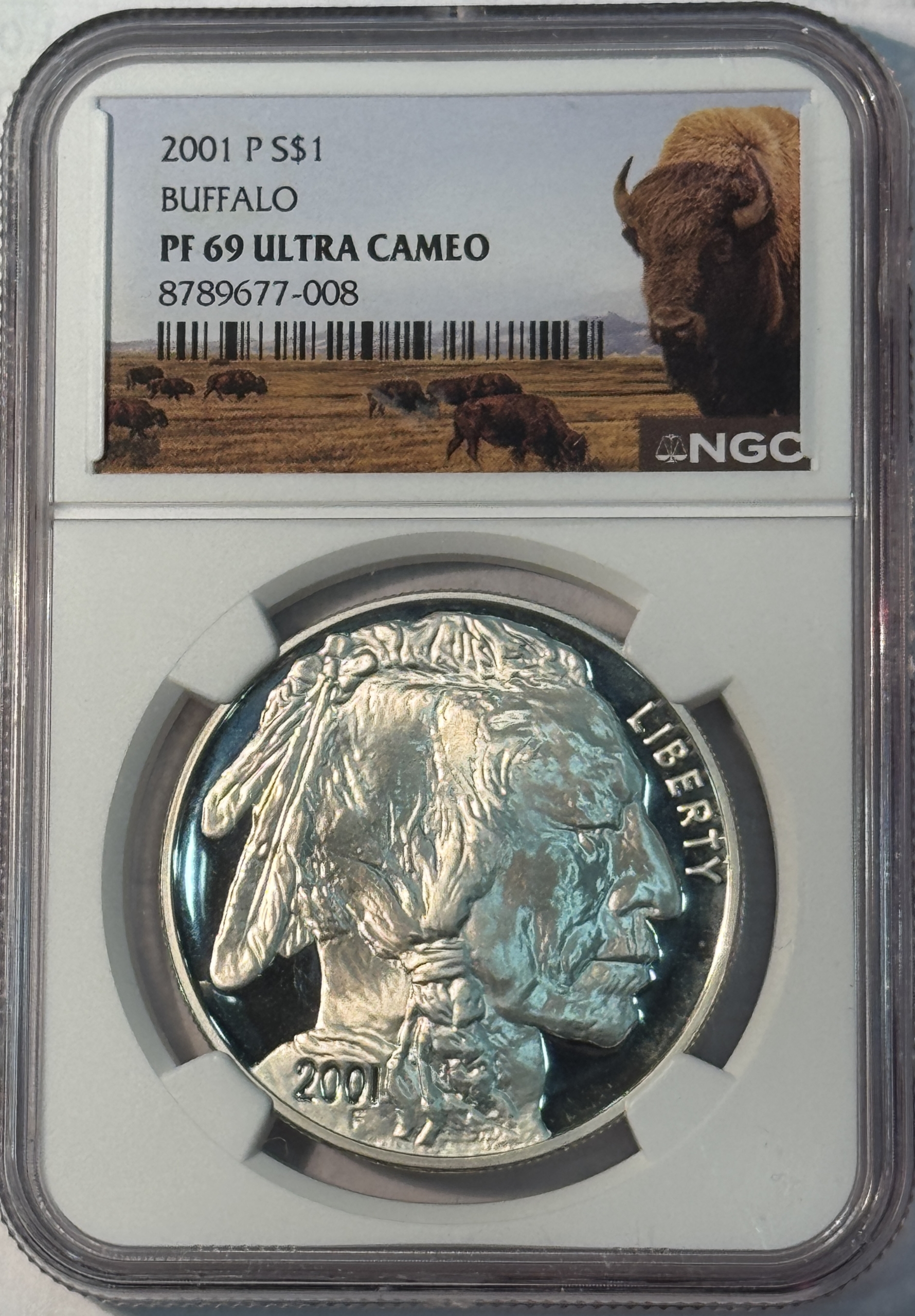 American Gold Eagles, Buffaloes, & Liberty Series 2001-P $1 PROOF AMERICAN SILVER BUFFALO 1 OZ .999 – NGC PF-69 UCAM American Gold Eagles, Buffaloes, & Liberty Series 2001-P $1 PROOF AMERICAN SILVER BUFFALO 1 OZ .999 – NGC PF-69 UCAM