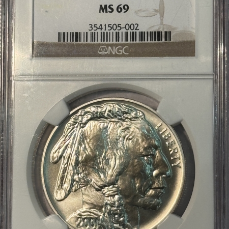 American Gold Eagles, Buffaloes, & Liberty Series 2001-D $1 AMERICAN SILVER BUFFALO 1 OZ .999 – NGC MS-69