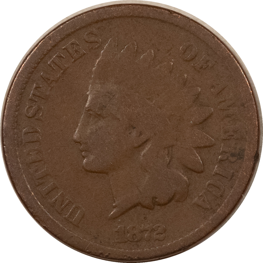 Indian 1872 INDIAN CENT – NICE CIRCULATED! Indian 1872 INDIAN CENT – NICE CIRCULATED!