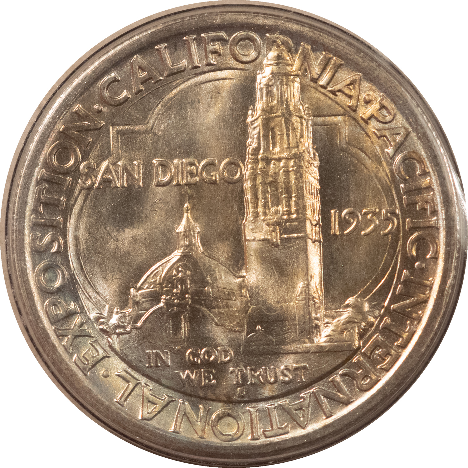 Early Commems 1935-S SAN DIEGO COMMEMORATIVE HALF DOLLAR – GEM UNCIRCULATED, VINTAGE FLIP! Early Commems 1935-S SAN DIEGO COMMEMORATIVE HALF DOLLAR – GEM UNCIRCULATED, VINTAGE FLIP!