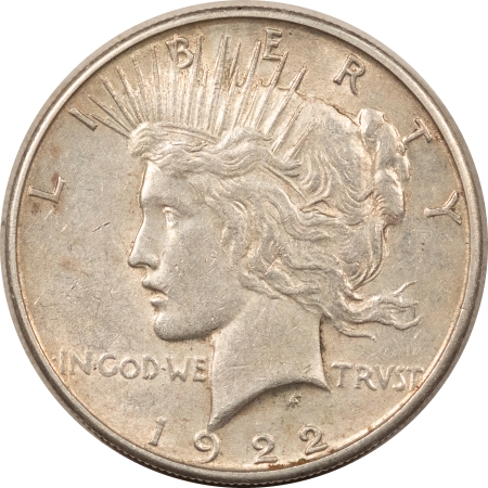 Dollars 1922-S $1 PEACE DOLLAR – HIGH GRADE EXAMPLE!