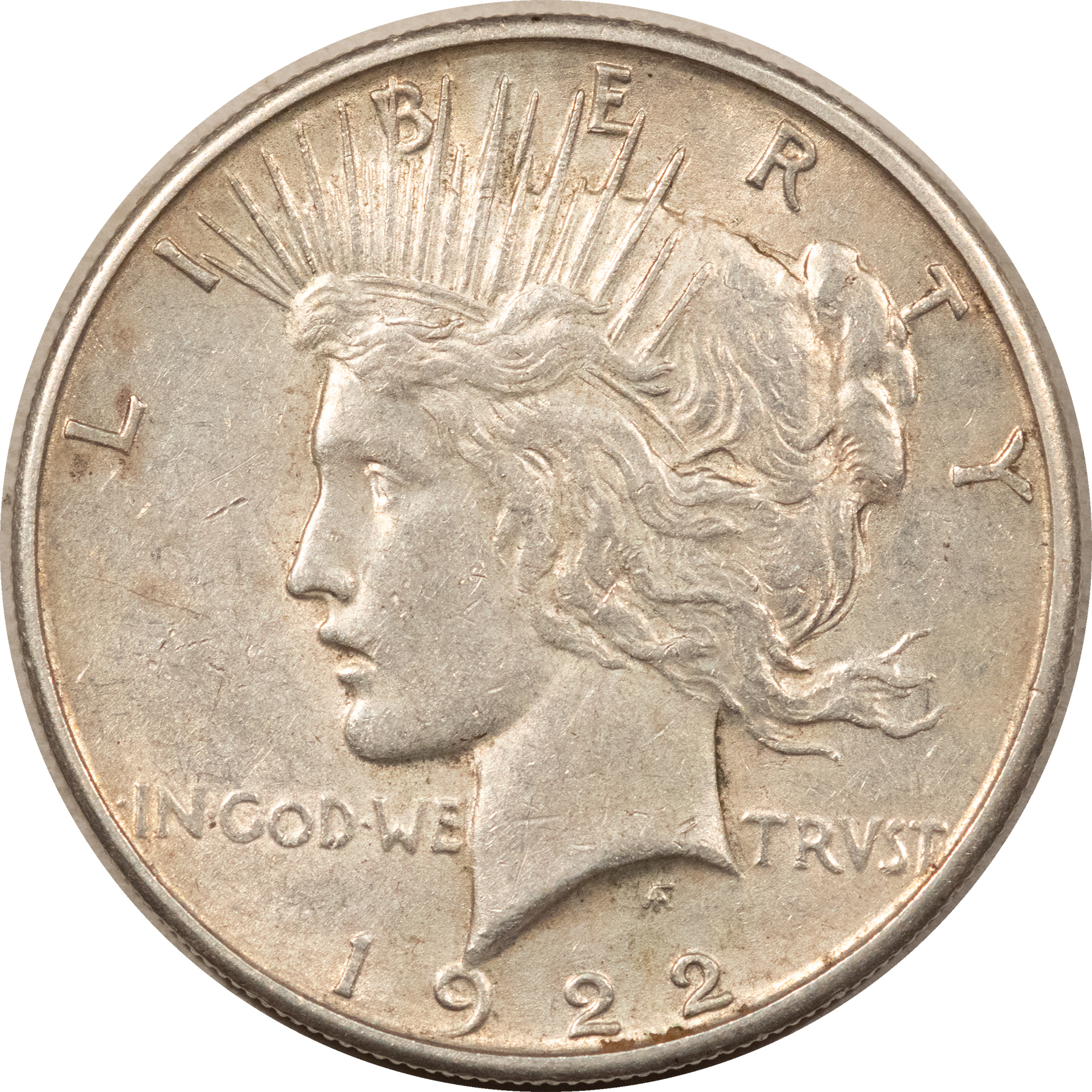 Dollars 1922-S $1 PEACE DOLLAR – HIGH GRADE EXAMPLE! Dollars 1922-S $1 PEACE DOLLAR – HIGH GRADE EXAMPLE!
