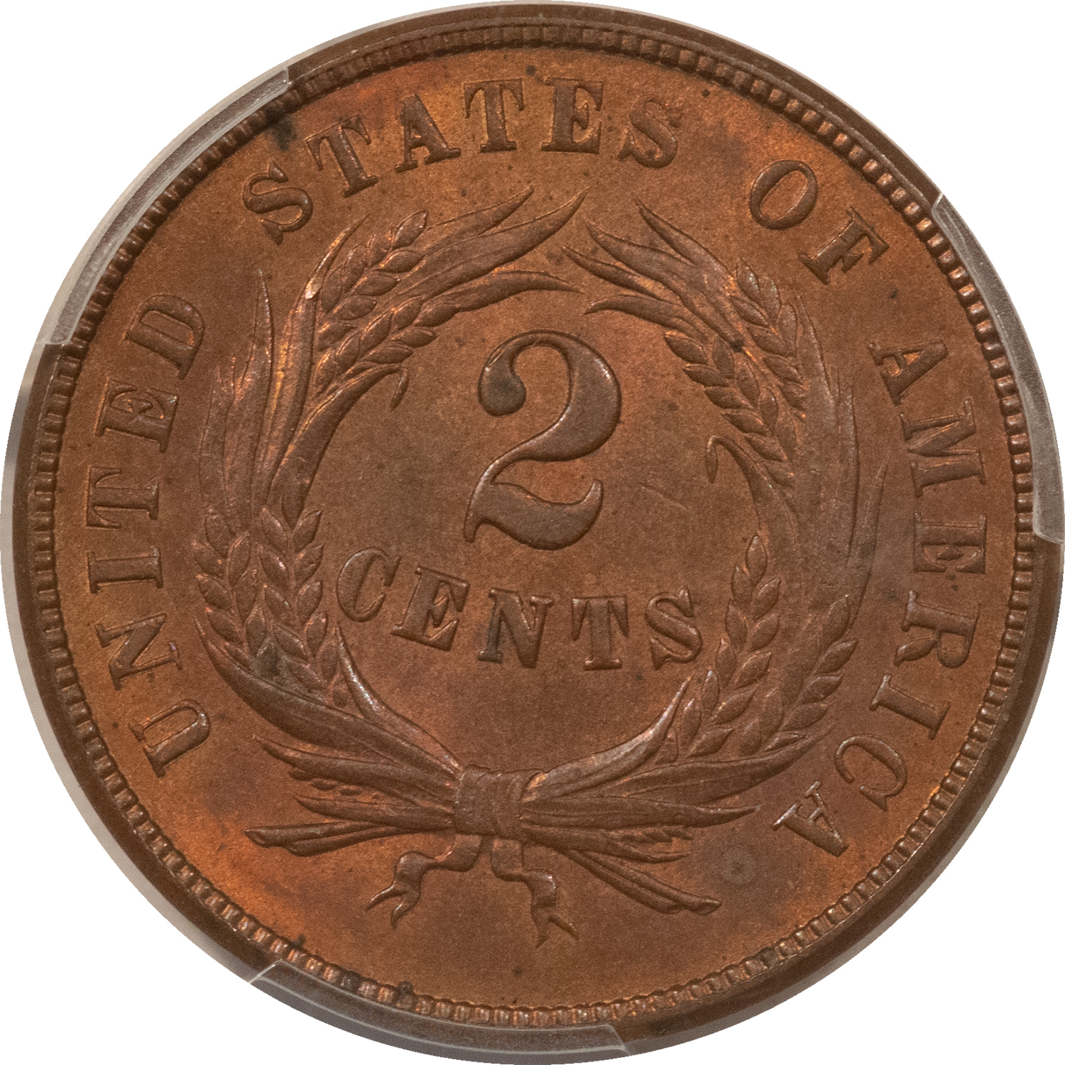 New Certified Coins 1869 TWO CENT PIECE – PCGS MS-63 RB ATTRACTIVE CHOICE & PQ! New Certified Coins 1869 TWO CENT PIECE – PCGS MS-63 RB ATTRACTIVE CHOICE & PQ!