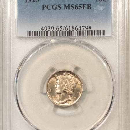 Dimes 1923 MERCURY DIME – PCGS MS-65 FB, FRESH GEM!