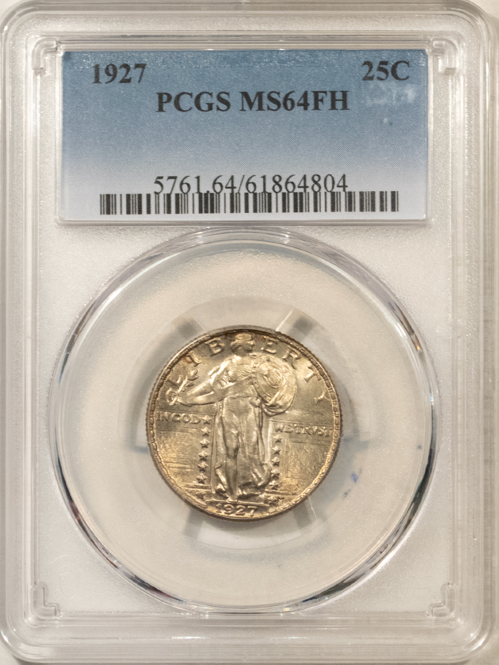 New Certified Coins 1927 STANDING LIBERTY QUARTER – PCGS MS-64 FH, FRESH! New Certified Coins 1927 STANDING LIBERTY QUARTER – PCGS MS-64 FH, FRESH!