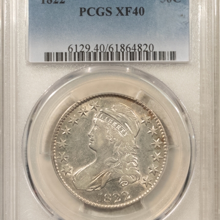 Early Halves 1822 CAPPED BUST HALF DOLLAR – PCGS XF-40