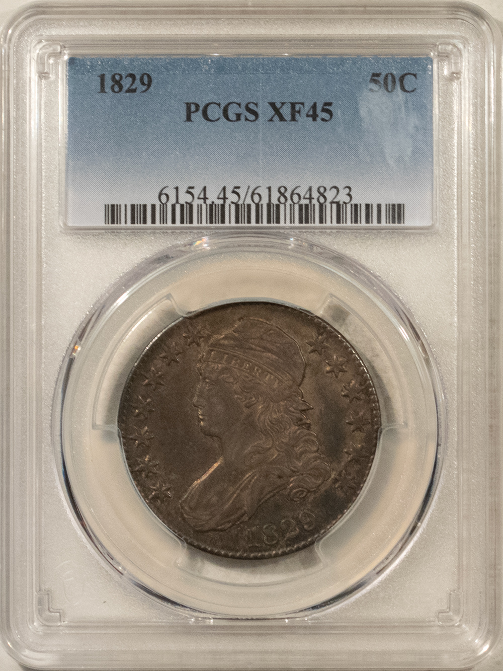 Early Halves 1826 CAPPED BUST HALF DOLLAR, SMALL LETTERS – PCGS XF-45, NICE ORIGINAL! Early Halves 1826 CAPPED BUST HALF DOLLAR, SMALL LETTERS – PCGS XF-45, NICE ORIGINAL!