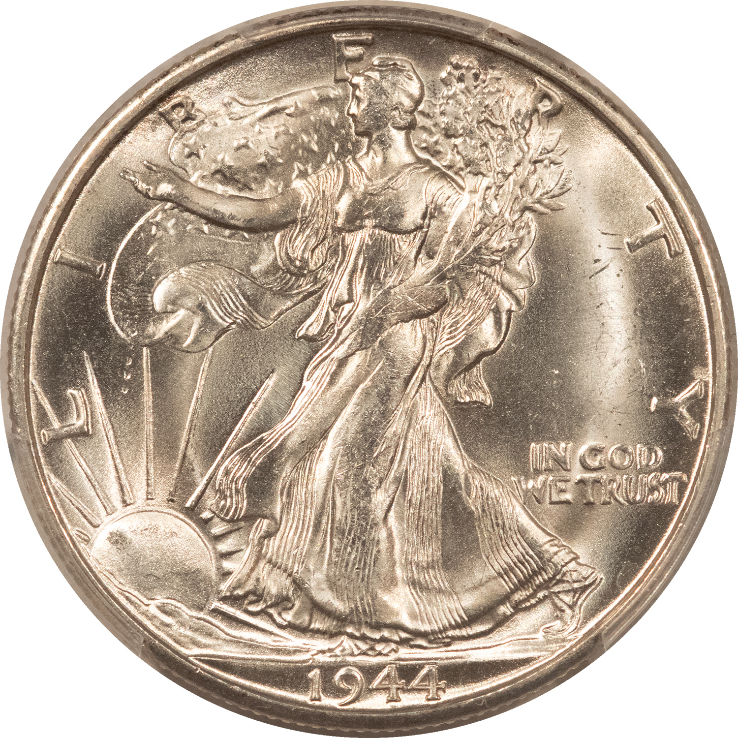 Half Dollars 1944-S WALKING LIBERTY HALF DOLLAR – PCGS MS-65, BLAST WHITE GEM! Half Dollars 1944-S WALKING LIBERTY HALF DOLLAR – PCGS MS-65, BLAST WHITE GEM!