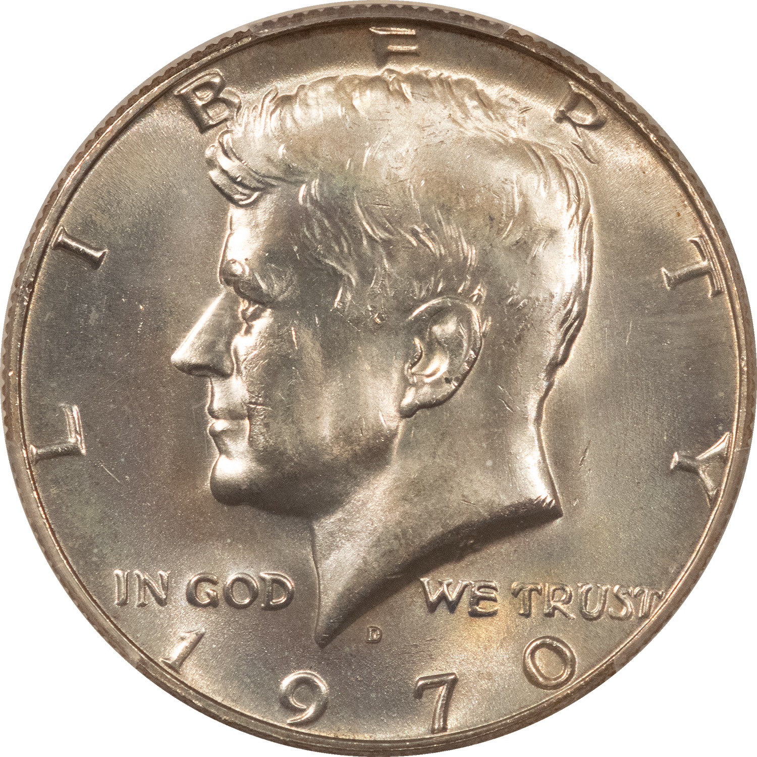 Half Dollars 1970-D KENNEDY HALF DOLLAR – PCGS MS-66, TOUGH MINT SET ONLY ISSUE! Half Dollars 1970-D KENNEDY HALF DOLLAR – PCGS MS-66, TOUGH MINT SET ONLY ISSUE!
