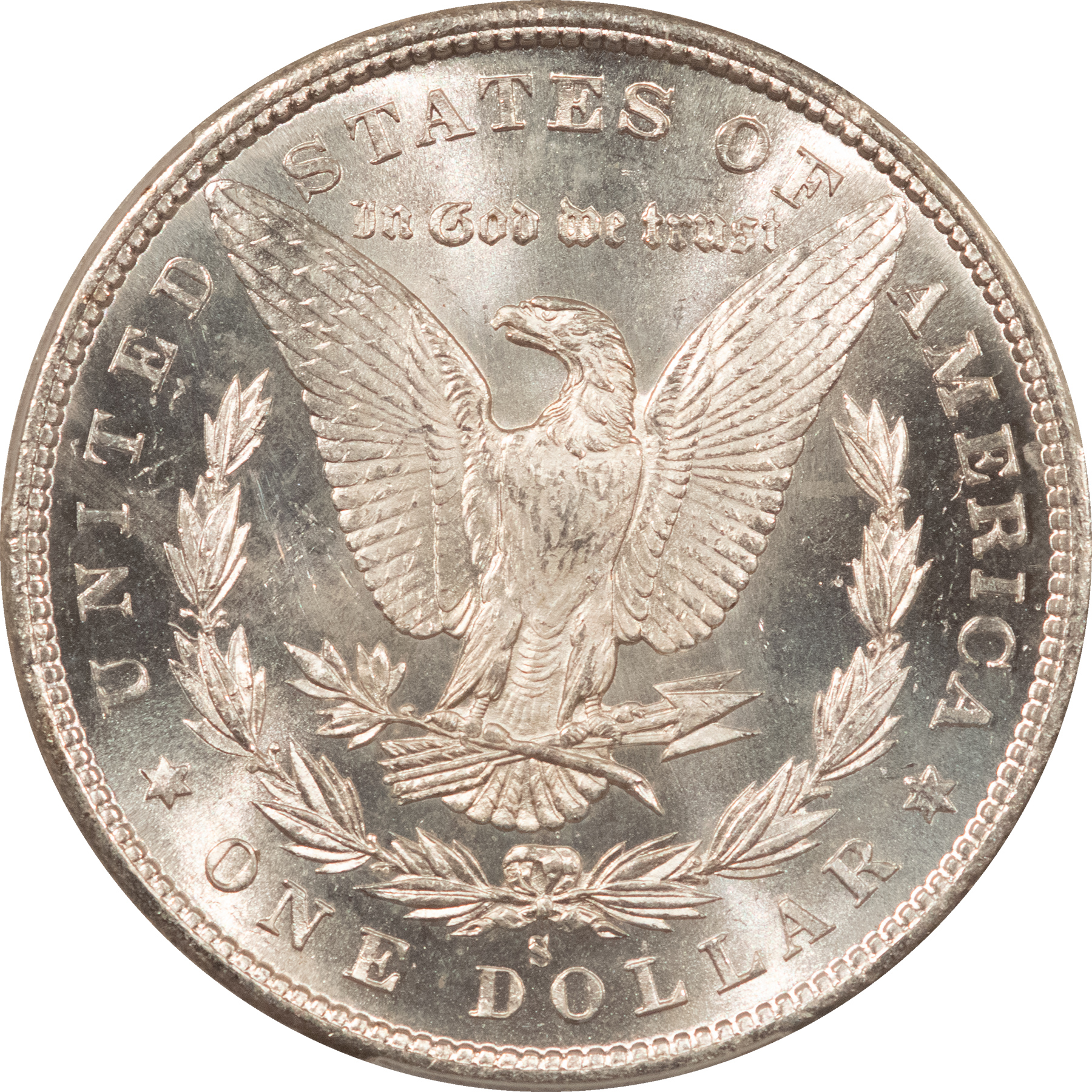 Dollars 1880-S $1 MORGAN DOLLAR – PCGS MS-64 BLAST WHITE WITH REFLECTIVE FIELDS! Dollars 1880-S $1 MORGAN DOLLAR – PCGS MS-64 BLAST WHITE WITH REFLECTIVE FIELDS!