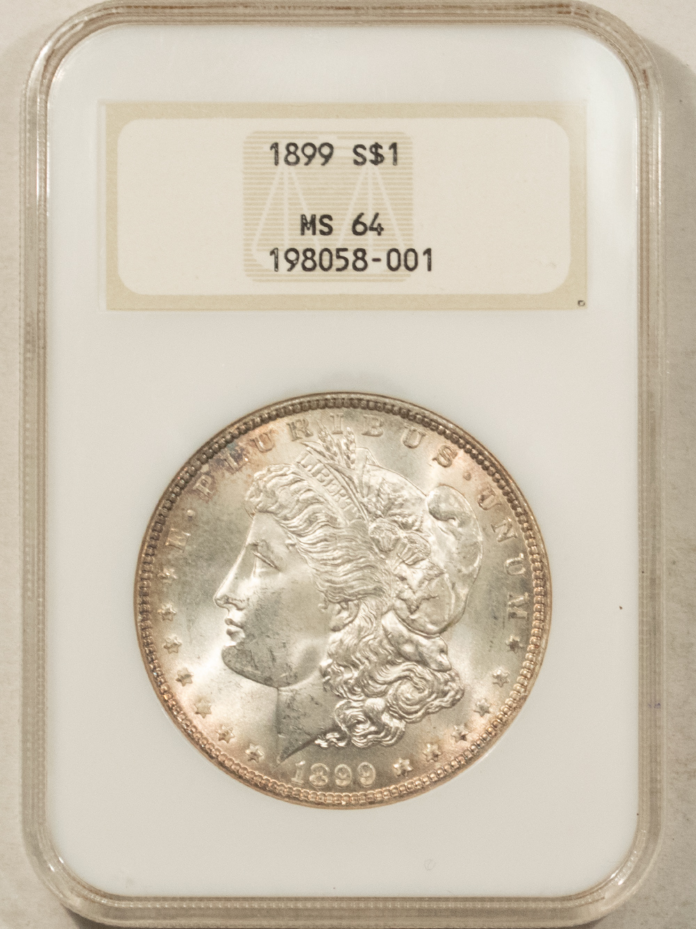 Dollars 1899 $1 MORGAN DOLLAR – NGC MS-64, FATTIE HOLDER & PREMIUM QUALITY! Dollars 1899 $1 MORGAN DOLLAR – NGC MS-64, FATTIE HOLDER & PREMIUM QUALITY!