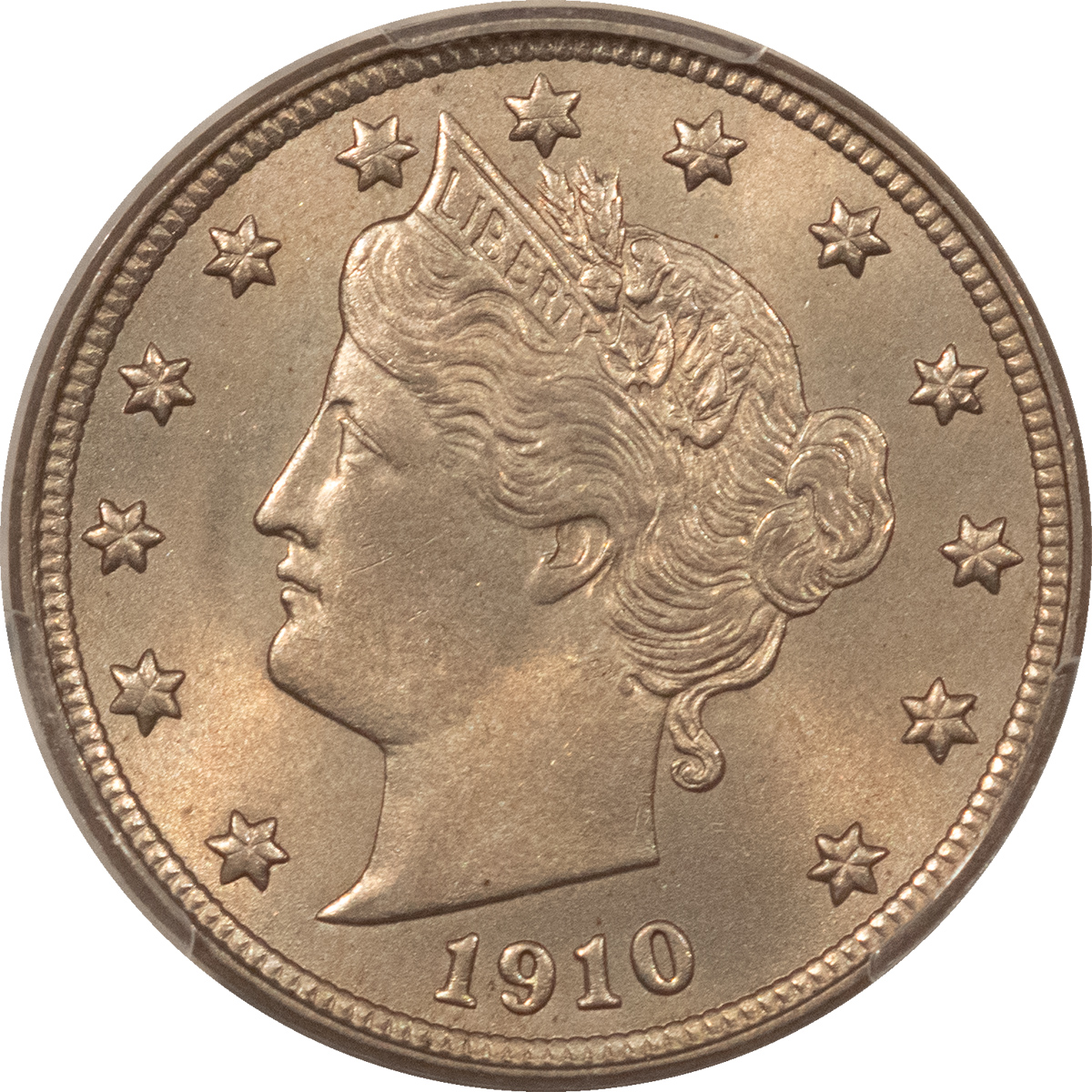 Liberty Nickels 1910 LIBERTY NICKEL – PCGS MS-64 FRESH & PQ! Liberty Nickels 1910 LIBERTY NICKEL – PCGS MS-64 FRESH & PQ!
