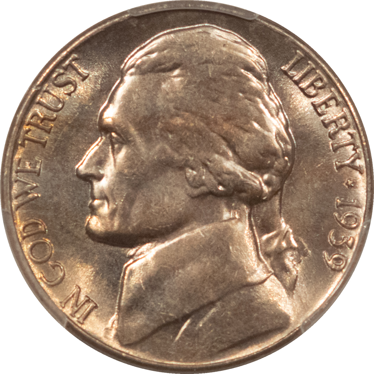 Jefferson Nickels 1939-S JEFFERSON NICKEL REVERSE OF 1940 – PCGS MS-66, ONLY 8 HIGHER! Jefferson Nickels 1939-S JEFFERSON NICKEL REVERSE OF 1940 – PCGS MS-66, ONLY 8 HIGHER!