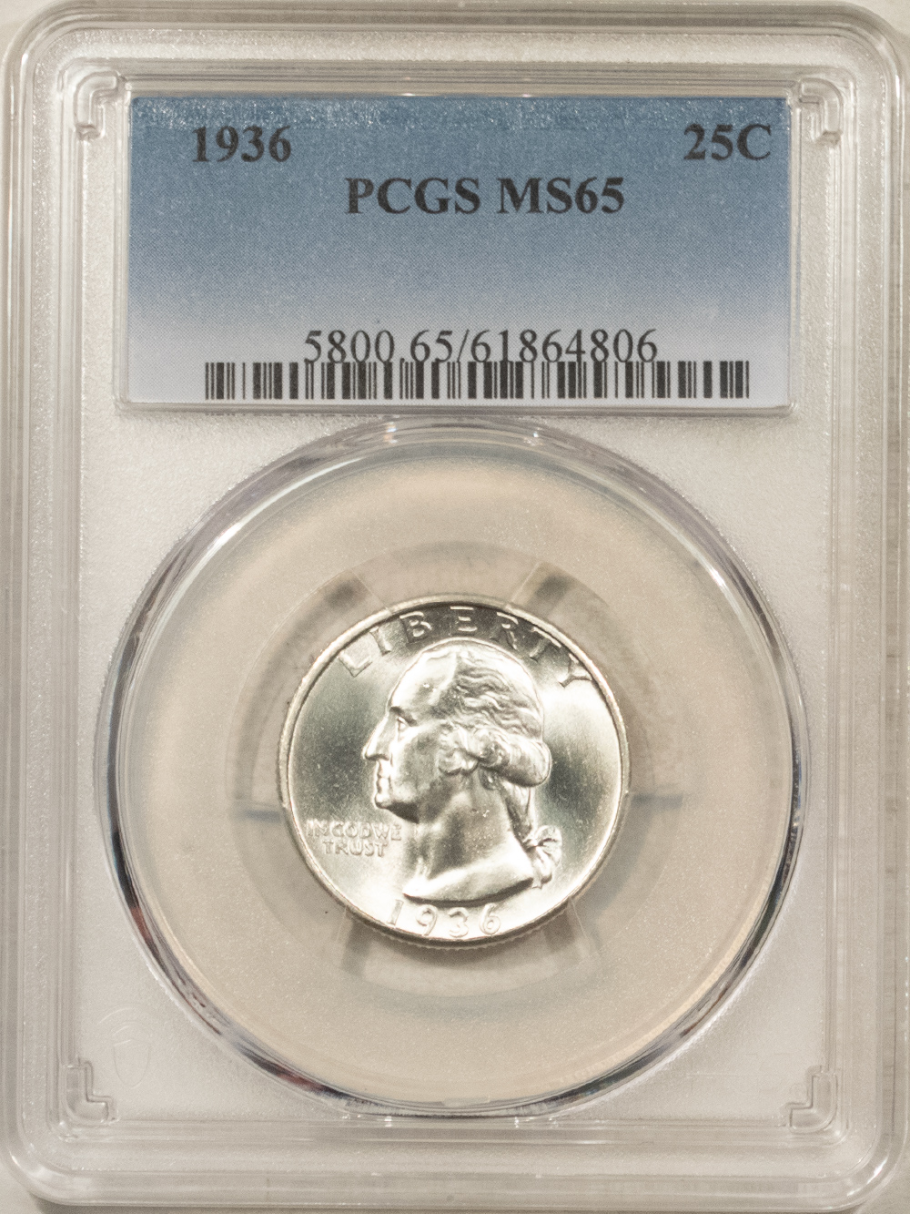 New Certified Coins 1936 WASHINGTON QUARTER – PCGS MS-65, A GEM BLAZER! New Certified Coins 1936 WASHINGTON QUARTER – PCGS MS-65, A GEM BLAZER!