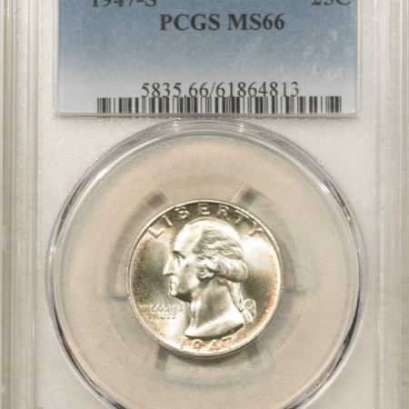 New Certified Coins 1947-S WASHINGTON QUARTER – PCGS MS-66, 67 QUALITY! PREMIUM QUALITY+ AND PRETTY!