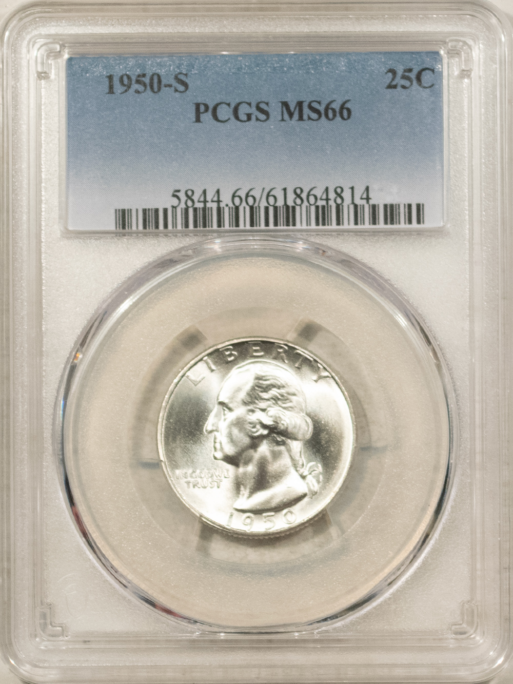 New Certified Coins 1950-S WASHINGTON QUARTER – PCGS MS-66, A PREMIUM QUALITY BLAZER! New Certified Coins 1950-S WASHINGTON QUARTER – PCGS MS-66, A PREMIUM QUALITY BLAZER!