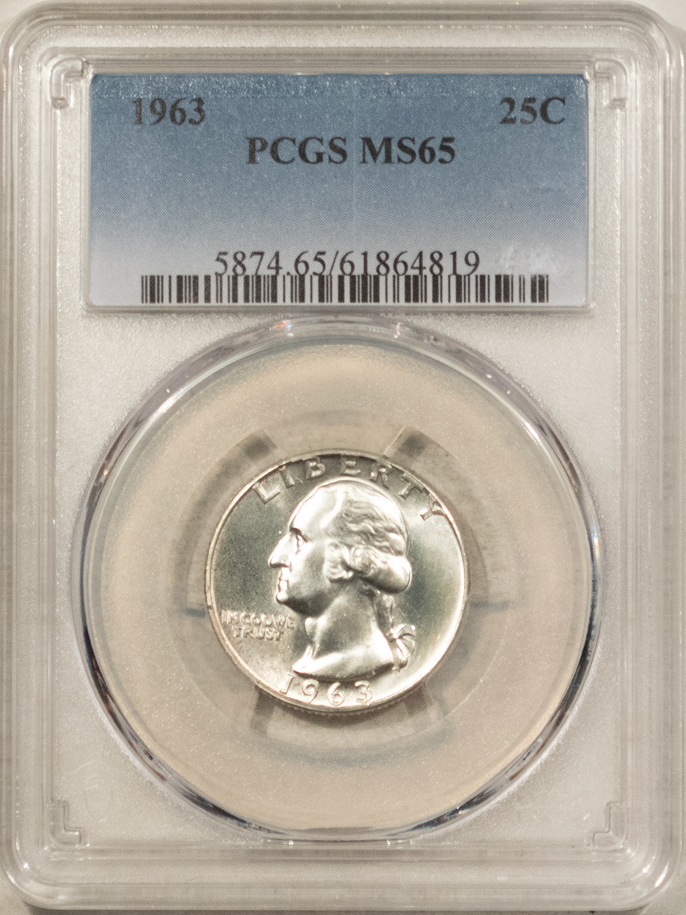 New Certified Coins 1963 WASHINGTON QUARTER PCGS MS-65, SEMI-PROOFLIKE, TOUGH W/ PROOFLIKE SURFACES! New Certified Coins 1963 WASHINGTON QUARTER PCGS MS-65, SEMI-PROOFLIKE, TOUGH W/ PROOFLIKE SURFACES!