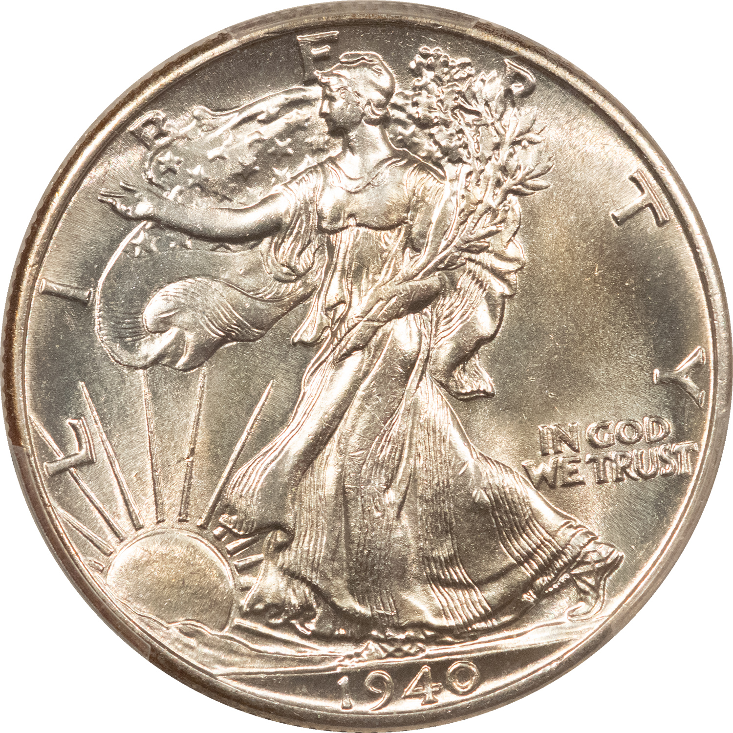 Half Dollars 1940 WALKING LIBERTY HALF DOLLAR – PCGS MS-64, LOOKS 65+! PREMIUM QUALITY! Half Dollars 1940 WALKING LIBERTY HALF DOLLAR – PCGS MS-64, LOOKS 65+! PREMIUM QUALITY!