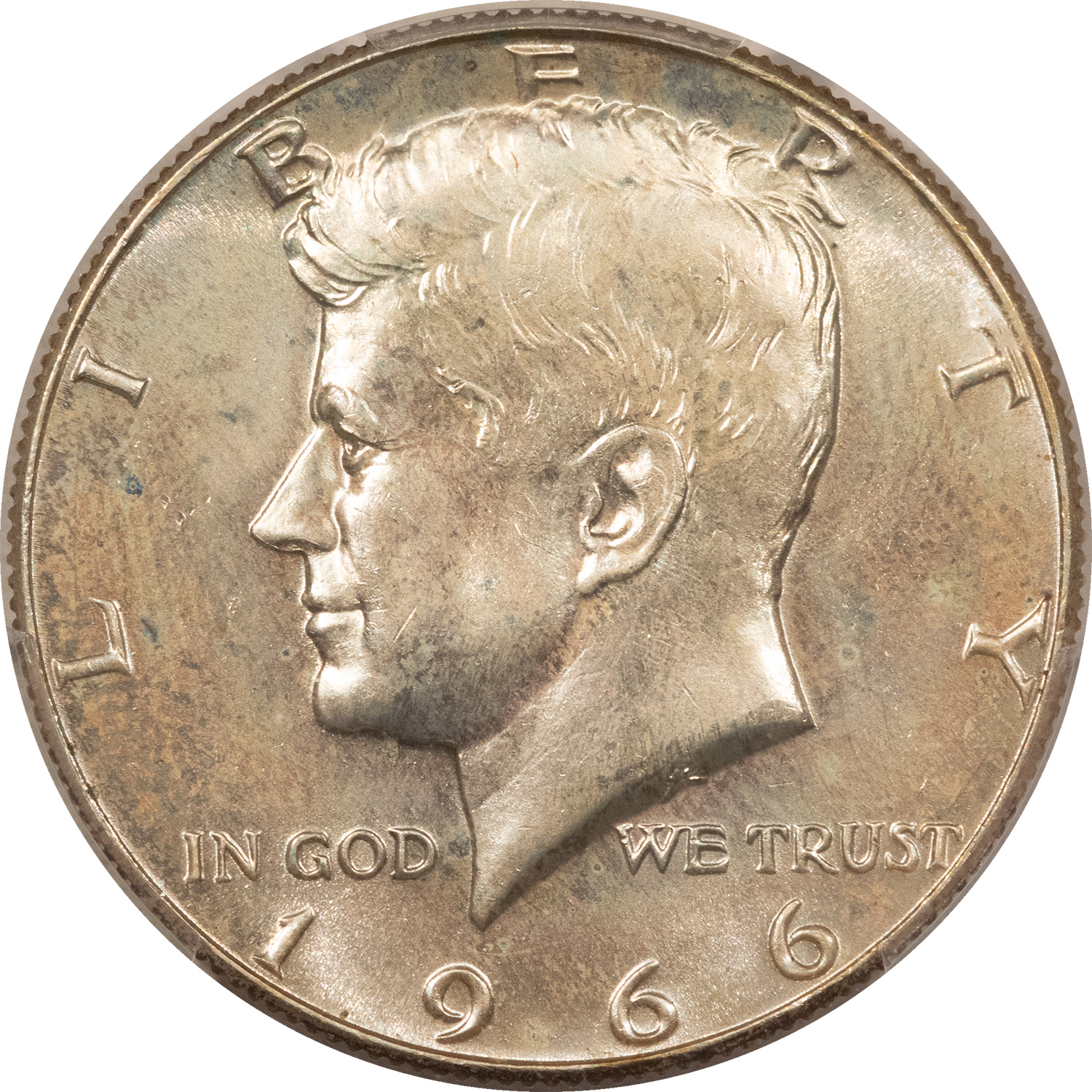 Half Dollars 1966 KENNEDY HALF DOLLAR – PCGS MS-66, VERY CLEAN & PREMIUM QUALITY! Half Dollars 1966 KENNEDY HALF DOLLAR – PCGS MS-66, VERY CLEAN & PREMIUM QUALITY!